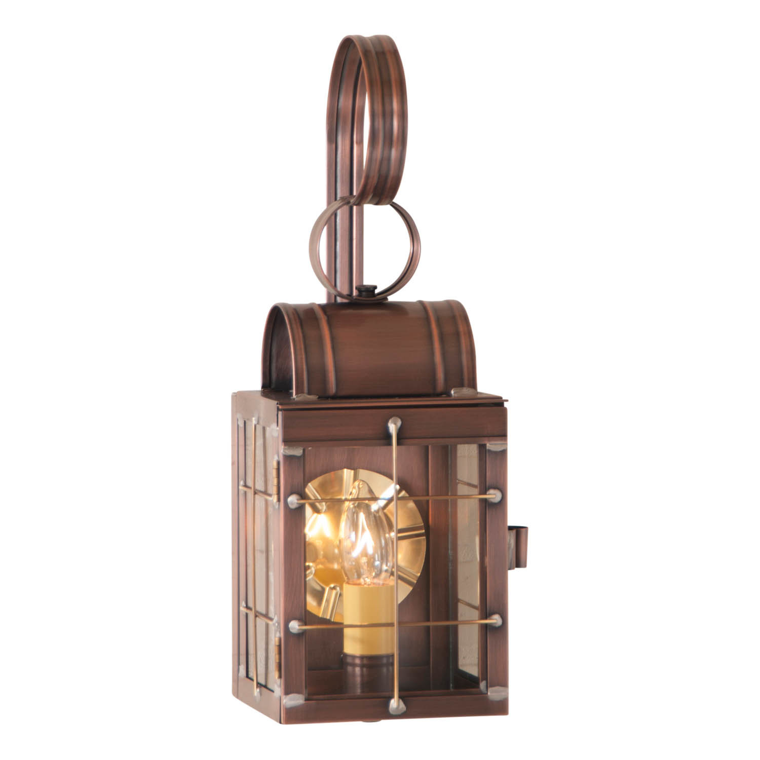 Irvin's Country Tinware Single Wall Lantern in Antique Copper - $257.35
