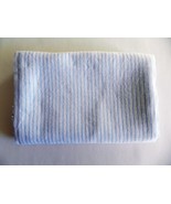 1 Yard-34", 53.5" Wide, Lightweight Linen, White w/Blue Stripes Fabric - 1 - $31.00
