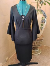 LEO ROSI women&#39;s black longsleeve dress size small - $361.51 MXN