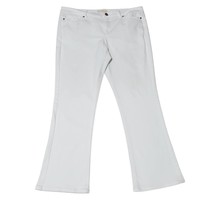 J. Jill Denim 14 Large White Authentic Fit Barely Boot Cut Jeans  - £23.94 GBP