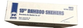 Royal 10&quot; Bamboo Skewers Case Of 1000 (10 Packs Of 100) - £6.89 GBP