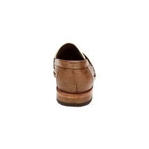 Belvedere Espada Ostrich Quill Penny Loafer Shoes Tabac / Bone 02440 image 3