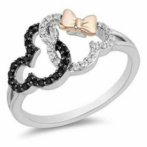 14K White Gold Plated Silver 1.50Ct Round Cut Lab-Created Diamond Promise Ring - £66.18 GBP