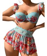 TRENDY TRON Women's 3-Piece Lingerie Set, Multicolor, S/M/L, 90% Polyami... - $39.20