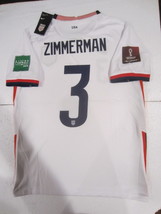 Walker Zimmerman USA USMNT 2022 World Cup Stadium Home Soccer Jersey 2021-2022 - £71.85 GBP