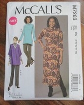 McCall&#39;s M7263 Misses Cardigan Tunic Dress &amp; Pants Size 8-16 Sewing Patt... - $7.56