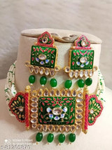 High Quality Kundan Necklace Jewelry Set Ethnic Wide Wedding Bridal 05 - £23.03 GBP