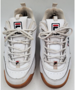 Fila Womens Walking Sneakers Shoes Size 8.5  White Synthetic Leather - $24.00