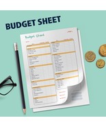 Budget Sheet: Streamline Your Finances with the Ultimate Budget Sheet Paper - $1.99