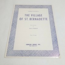 The Village of St. Bernadette by Eula Parker Sheet Music Standard Vocal Edition - £5.57 GBP