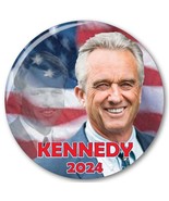 QTY 1 ROBERT F KENNEDY JR CAMPAIGN 2024 3&quot; PIN BACK BUTTON US PRESIDENT - $7.99