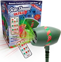 Star Shower 17396-6 Bulbhead Decorating Laser Lights w/Remote Control - ... - £17.55 GBP