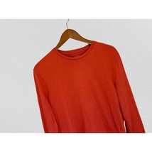 J.CREW Washed Long Sleeve Tee Crewneck Cotton T-Shirt Long Sleeve Orange... - $16.82