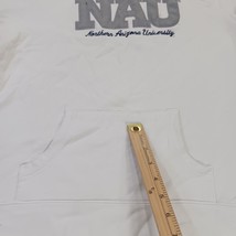 Vtg Champion Northern Arizona University Girl's White Hoodie Sweatshirt Size M image 3
