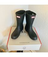 HUNTER Original Short Back Adjustable Rain Boot, BLACK GRAY, Sizes 8 9 1... - €120,06 EUR