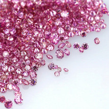 Natural Fancy Vivid Pink 0.002 ct to 0.08 ct Round cut Diamonds Parcel Melles - £18,839.24 GBP