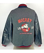 Mickey Mouse Mens Size Large Disney Store Exclusive Bomber Varsity Jacket - £62.86 GBP