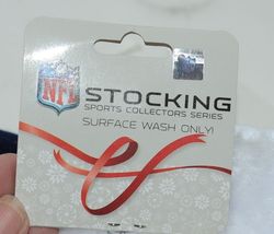 NFL Licensed Houston Texans Christmas Stocking Bells Snowflakes Logo image 6