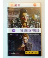 Aspern Papers Dallas Opera April 2013 Winspear Opera House Playbill - £5.84 GBP