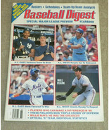 1988 Baseball Digest Yearbook Preview: Mays, Mattingly, Clark, Brett, St... - £18.21 GBP