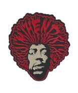 JIMI HENDRIX IRON ON PATCH 3.5&quot; Classic Rock Embroidered Applique Red Bl... - €3,43 EUR