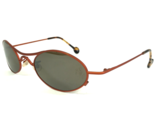 Vintage La Eyeworks Sonnenbrille VOX 416 Orange Rund Rahmen Mit Braune L... - $64.89