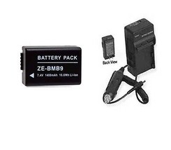 Battery + Charger for Panasonic DMW-BMB9PP, DMW-BMB9E, DMW-BMB9, DMW-BMB9P, - £24.70 GBP