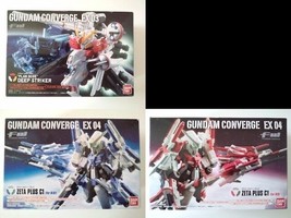 Bandai Fw Gundam Converge Lot Of 3 Figures Box EX03 EX04 Blue Red Zeta Plus - £139.72 GBP