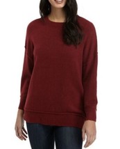 New Directions Women&#39;s Spiced Red Side Button Sweater Sz XL NWT - $26.72