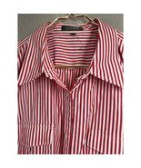 Lauren Ralph Lauren Stripe Button Down Roll sleeve Blouse  *Size tag mis... - €21,44 EUR