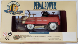 Golden Wheel Die Cast Metal PEDAL POWER Cars 1:10 scale City Fire Dept. - £7.94 GBP