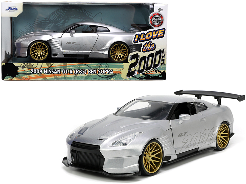 2009 Nissan GT-R (R35) Ben Sopra Silver "I Love the 2000's" Series 1/24 Diecast  - $42.27