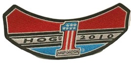 Harley Davidson Hog Owners Rockers 2010 Iron On Patch 2010 Brass Pin Badge  - $13.59