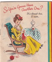 Vintage Hallmark Greeting Card Mini-Book - Having Another Baby - £12.24 GBP