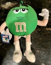 VTG 2001 GREEN FEMALE M&amp;M&#39;s PLUSH CHARACTER TOY DOLL COLLECTIBLE 12&quot; Eye... - $12.86