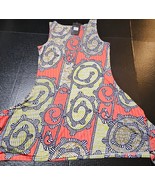 Reborn Sleeveless Flare Dress Scroll Pattern Fit  Boat Neck Womens Size ... - $12.49
