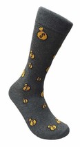 Money Bag Dollar Sign Loot Mens Fun Novelty Socks Dress SOX Size 10-13 Cash New - £9.90 GBP