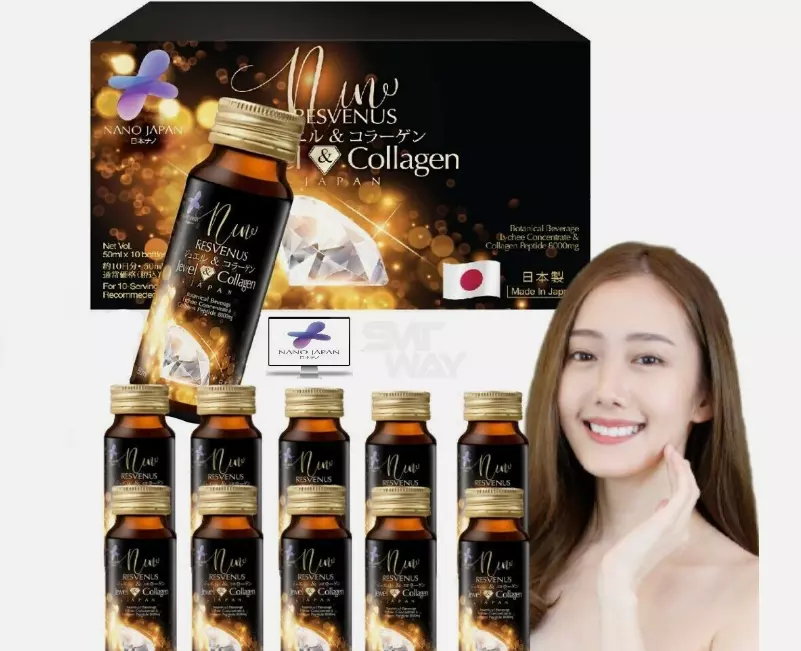 New Nano Japan Nano Jewel &amp; Collagen Premium Collagen DHL EXPRESS - $118.90