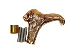 Lion Head Handle Antique Style Vintage Walking Canes Stick Brass Handle ... - $19.79