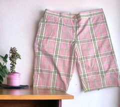 Tommy Bahama Women’s Size 8 Bermuda Shorts Light Pink Brown Yellow Tan P... - $24.70