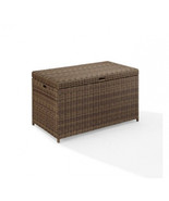 Crosley Bradenton Wicker Patio Storage Bin In Weathered Brown - $597.85