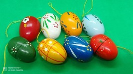 Vintage Wood Germany Easter Eggs - £19.00 GBP