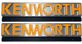 Kenworth Logo Emblem Set Letters Yellow LED 12V 14.25&quot; X 3.25&quot; - $159.85 CAD