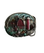 1982 Great American Buckle Co Farm Scene Belt Buckle Barn Tractor Windmi... - $31.50