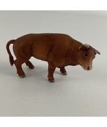 Schleich Rodea Brown Bull Lifelike Realistic Animal Figure Cow Male Bovi... - $14.80