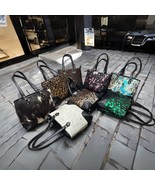 Personalised Leather Tote Bag, Cowhide Hair-On &amp; Printed Variants, Lapto... - $3,638.35 MXN