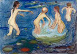 Edvard Munch 1863 1944 Bathing Girls  1897 - £24.61 GBP+