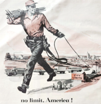 1955 General Telephone System Advertisement Vintage Phone Utilities DWF12 - €21,45 EUR