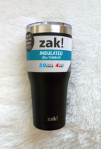 Zak Designs Double Wall Stainless Steel Tumbler - 30oz (BLACK) - NEW!!! - £10.66 GBP