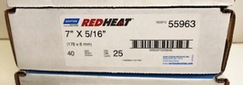 NORTON RED HEAT SAND PAPER SIZE 7 X 7/8 5/16 GRIT 24 40 80 NEW PER BOX 2... - $39.55